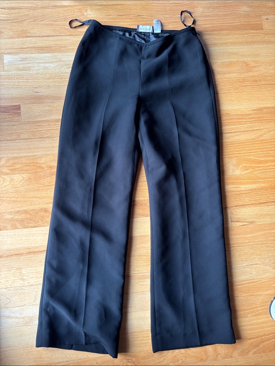 Liz Claiborne Pants - Liz Claiborne Black Straight-Leg Trousers